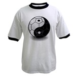 Cool soccer t-shirts, Ying Yang Soccer Ball