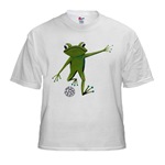 Soccer child t-shirts, Froggy Went A-Kicking